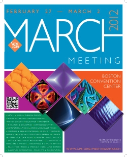 March Meeting 2012 poster
