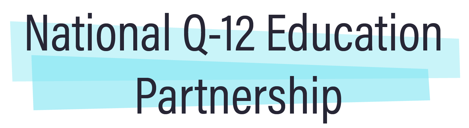 National Q12 Education Partnership logo blue