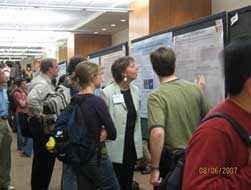 A snapshot taken during one of the lively poster sessions.