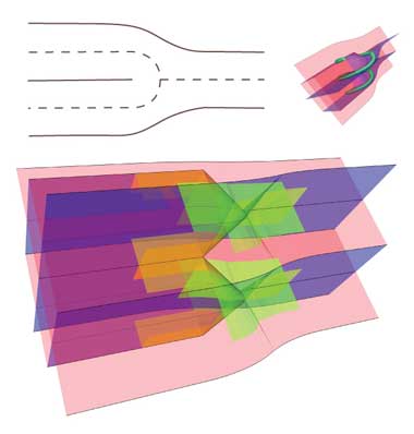 A new representation of topological defects in smectic liquid crystals that captures both broken translational and rotational symmetry.