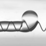 Stability of Capillary Surfaces Supported by a Helical Wire