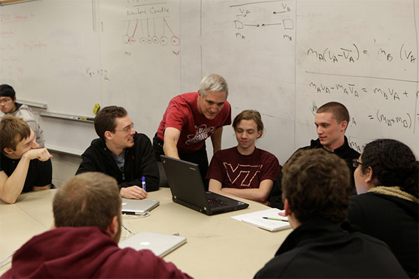 Technical coach in the scale-up room at Virginia Tech