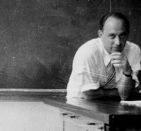 Enrico Fermi in the classroom, date unknown.