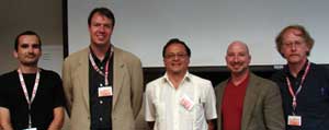 The author with the invited roundtable panelist Professors.