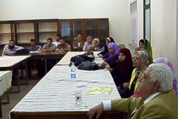 Audience listening to my seminar on atomic astrophysics at Al-Azhar University.